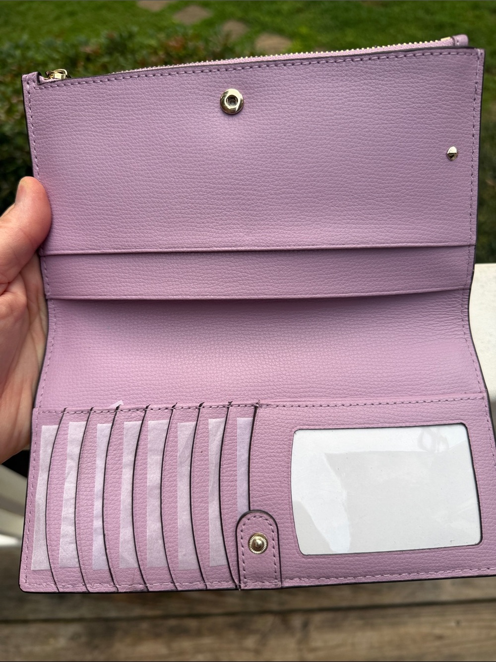 kate spade NWT lavender leather wristlet clutch - Picture 12 of 16
